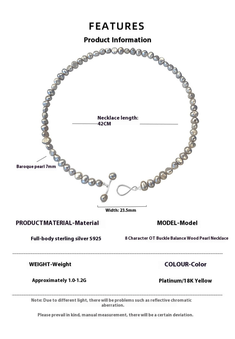 OT Clasp Pearl Lockbone Chain