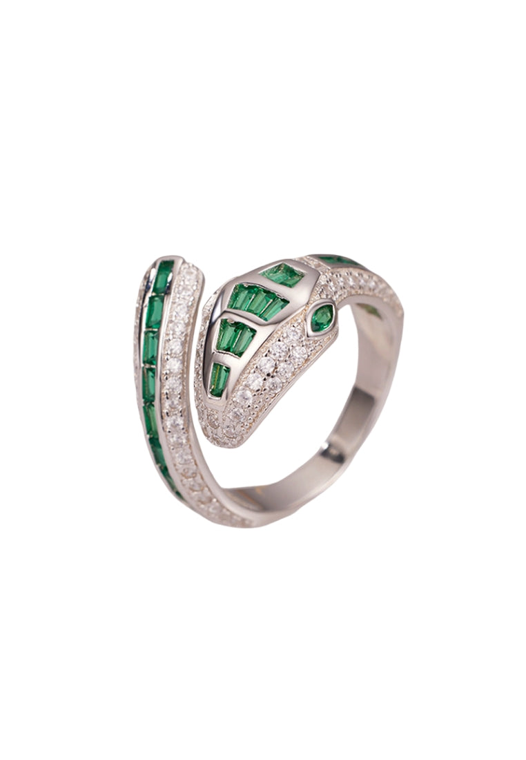 925 Sterling Silver Enamel Drop Glaze Wave Ring with Luxury Geometric Minimalist Style for Women