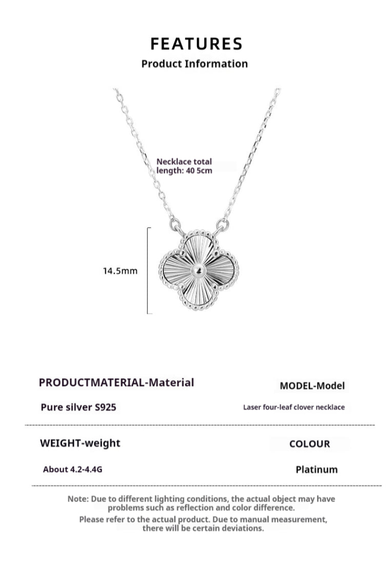 Christmas Clover Necklace