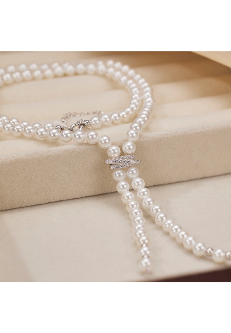 Minimalist YShape Pearl Chain