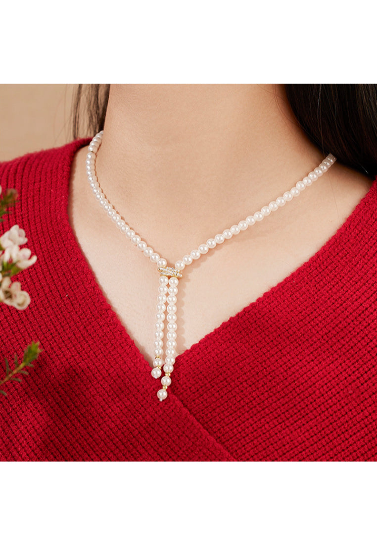 Minimalist YShape Pearl Chain