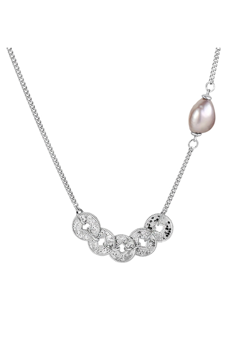 Elegant Pearl Lockbone Chain