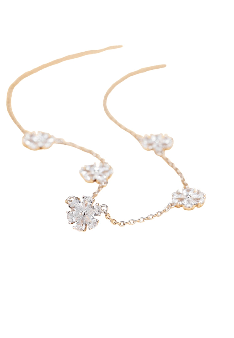 S925 Silver Cherry Blossom Necklace