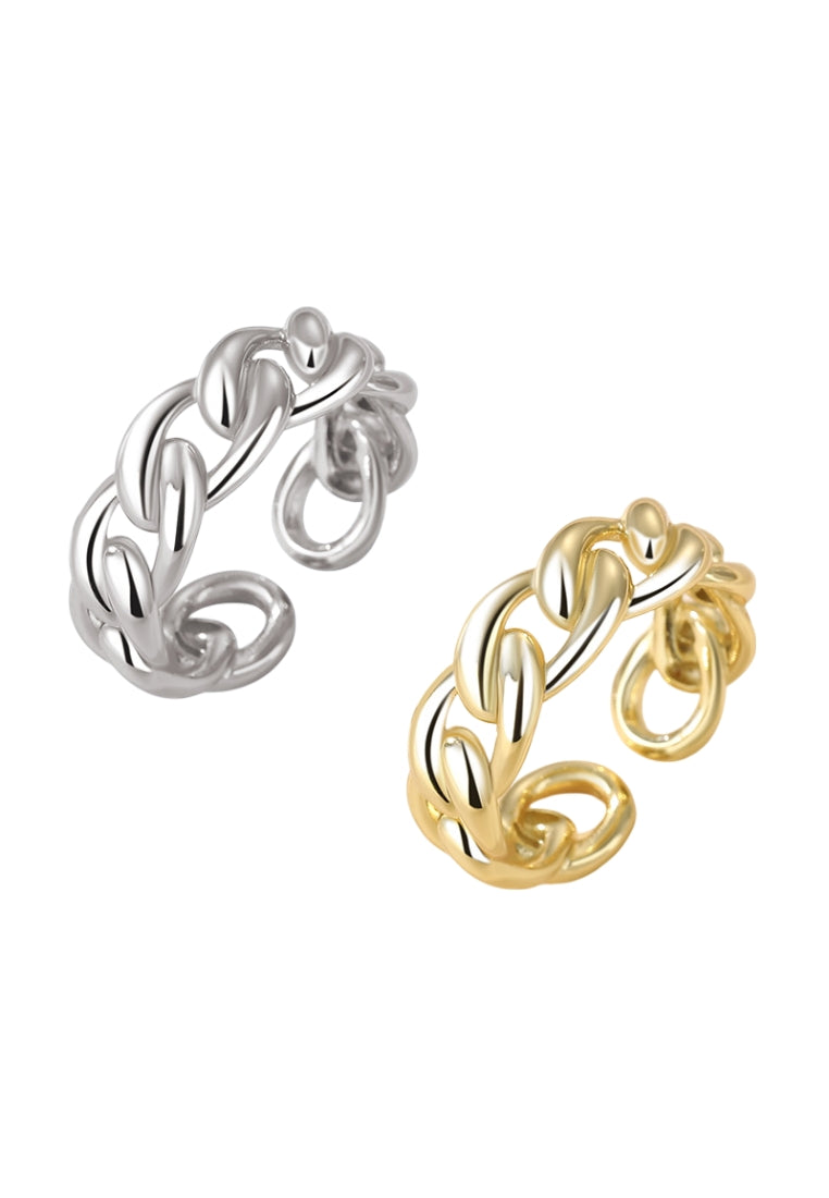Korean MultiLayer S925 Silver Rope Ring