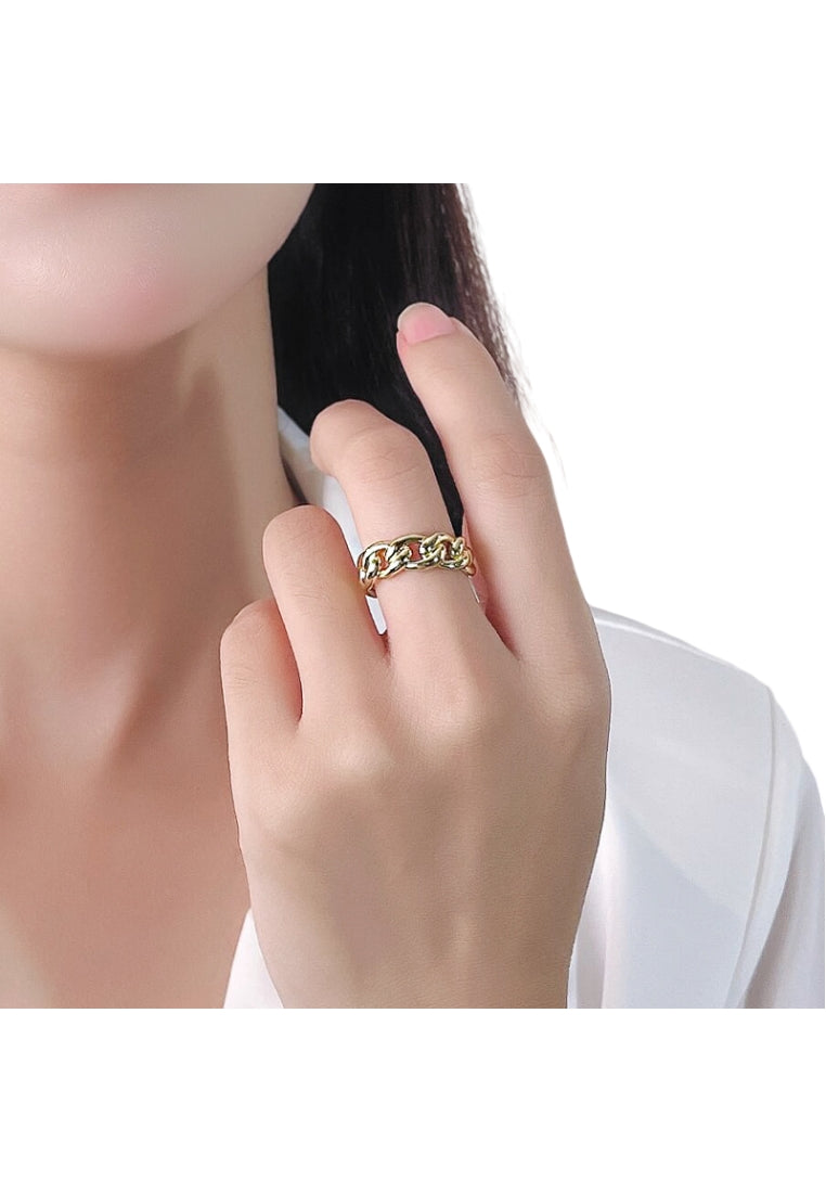 Korean MultiLayer S925 Silver Rope Ring