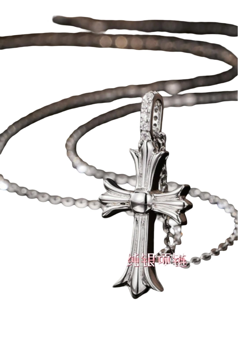 Cross Design S925 Silver Chain
