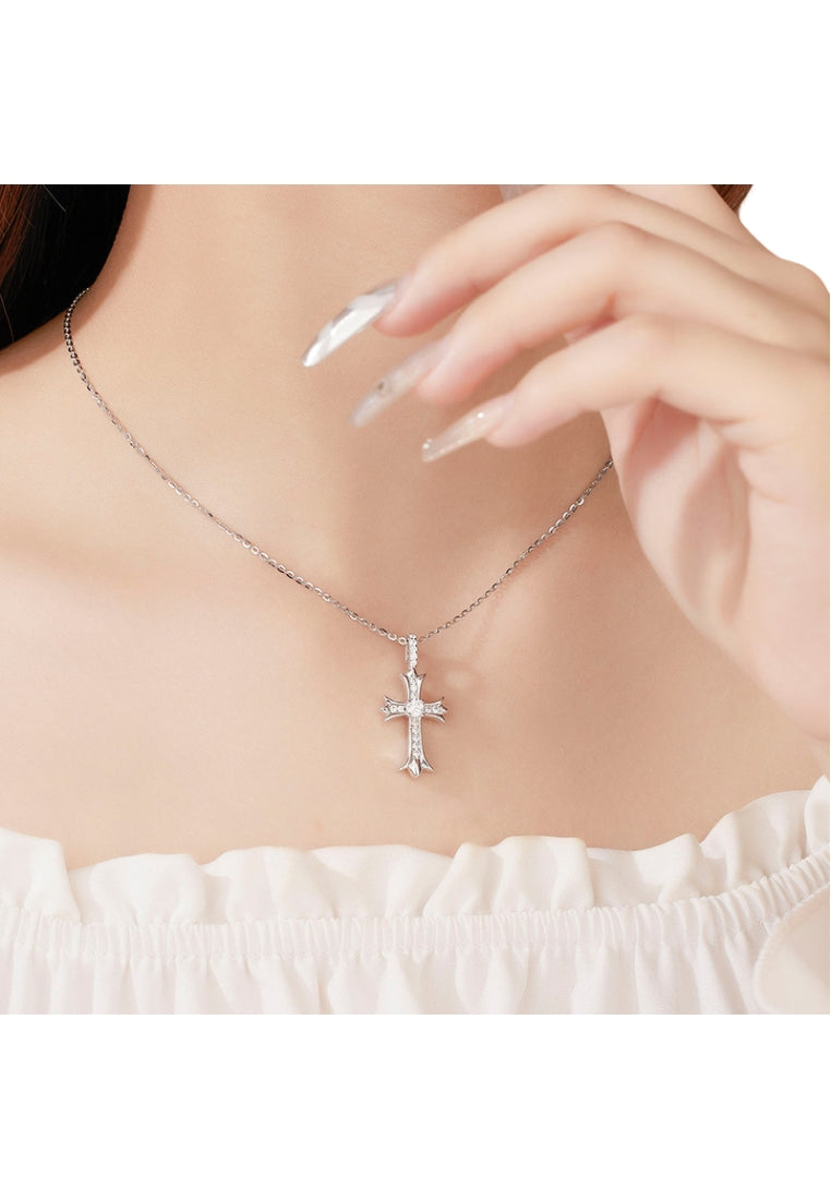 Cross Design S925 Silver Chain