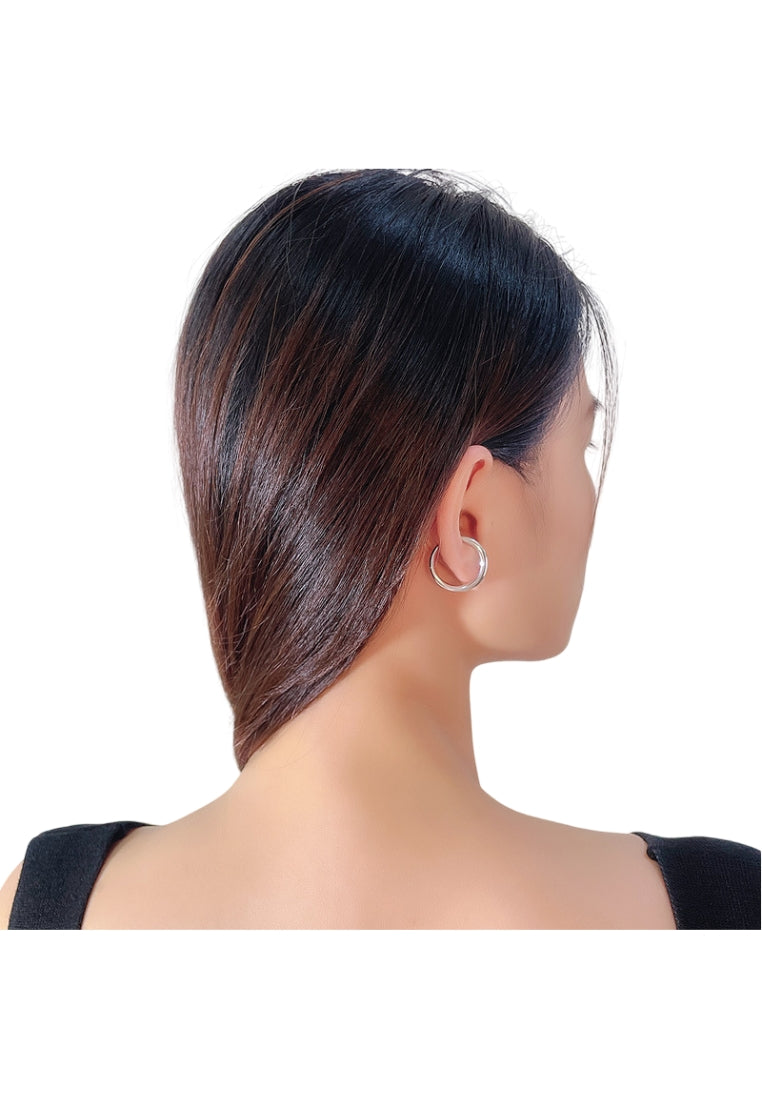 S925 silver wave lava earrings