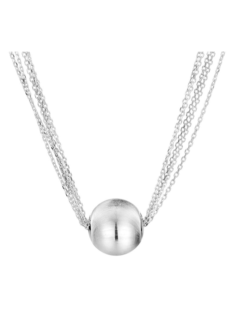 Cat Eye Ball S925 Silver Necklace
