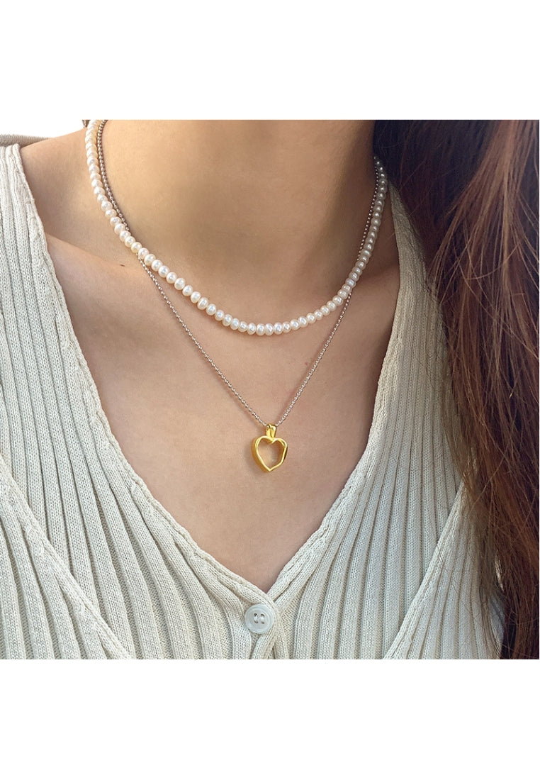 Tiger Eye Shell Necklace