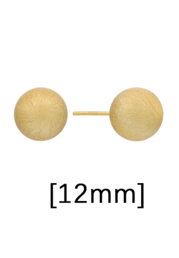 Geometric Circle Silver Ear Rings