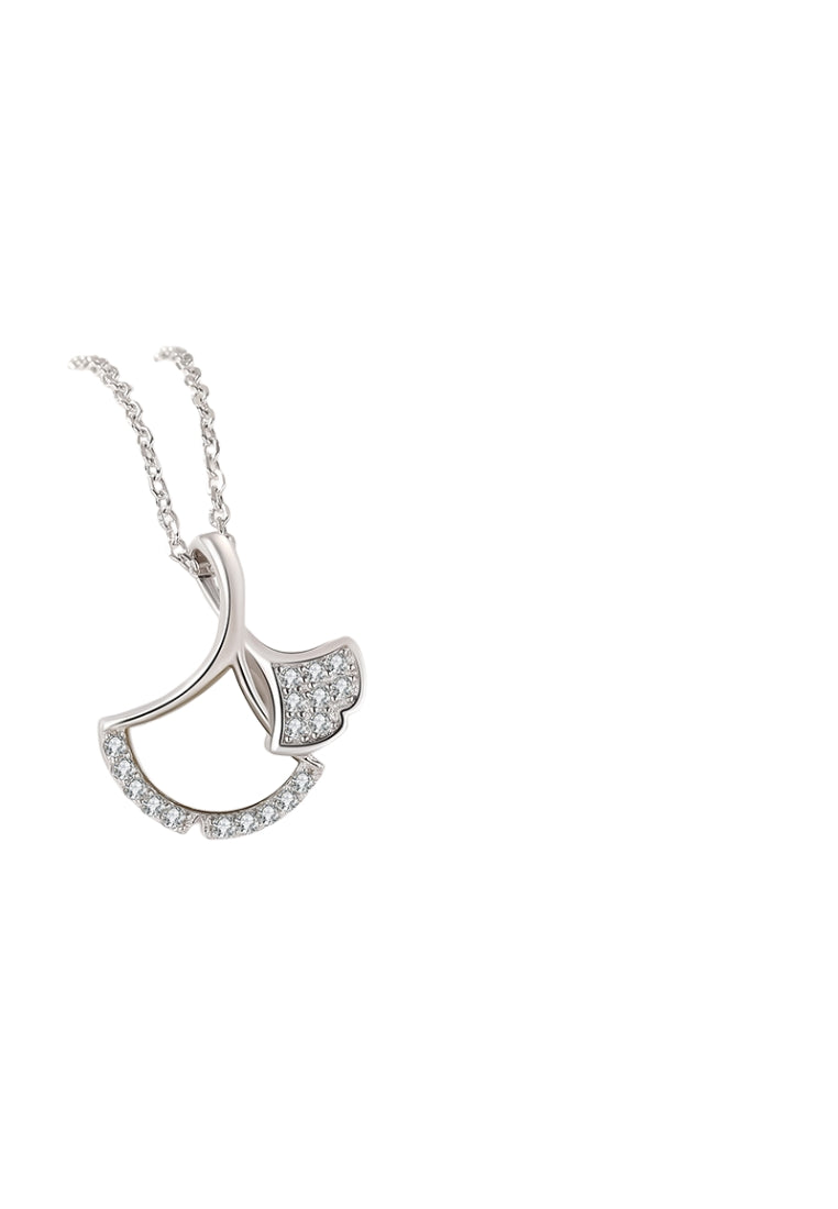Ginkgo Leaf S925 Silver Necklace