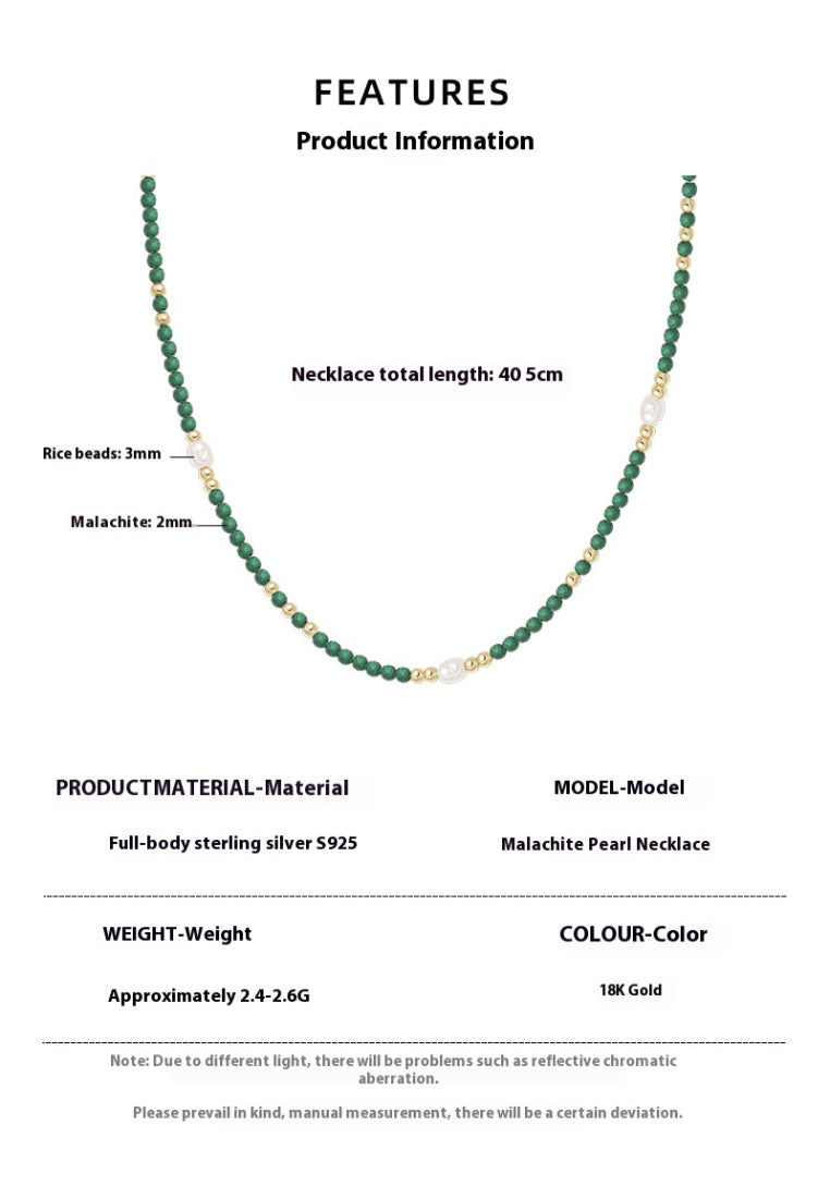 Peacock Stone S925 Silver Necklace