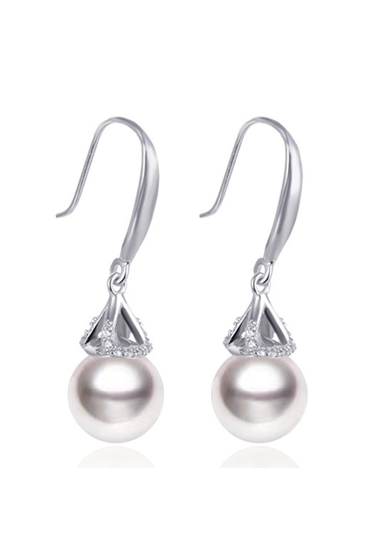 Sterling Silver Pearl Earrings