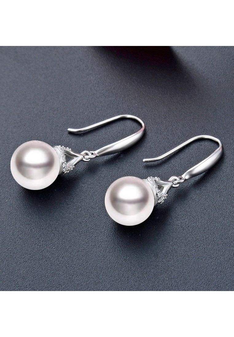 Sterling Silver Pearl Earrings