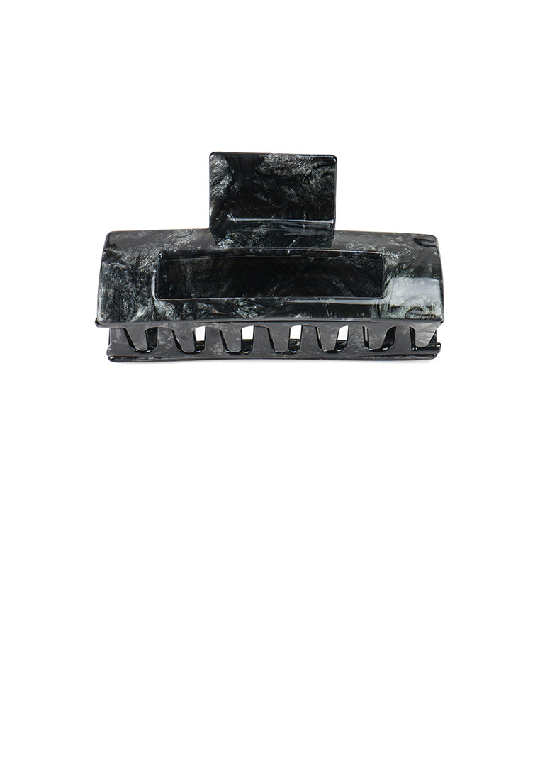 Simple Fashion Black Pattern Geometric Hair Claw - Elegant Hairpiece