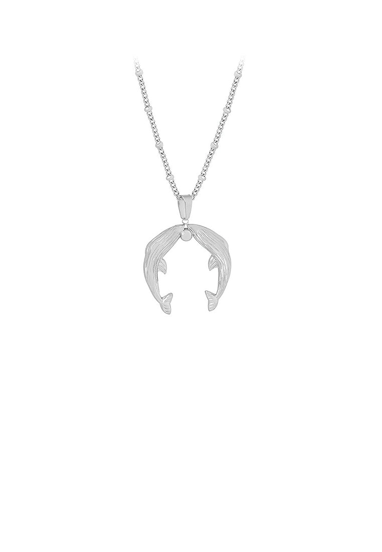 Fashion and Simple 316L Stainless Steel Dolphin Pendant with Necklace