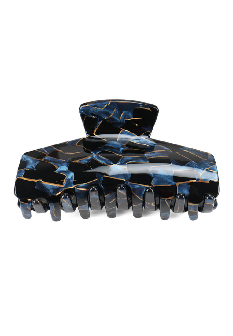 Fashion And Elegant Grey Pattern Geometric Hair Claw - Elegant Hairpiece