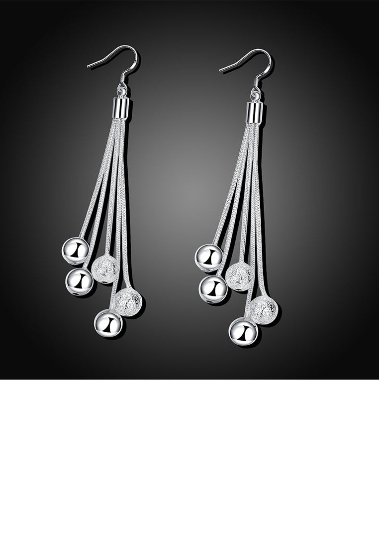 Simple Tassel Bead Earrings