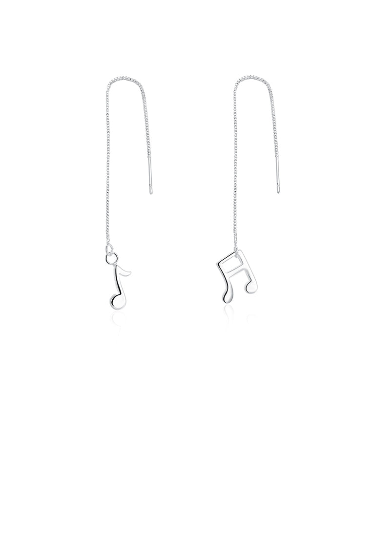 Simple and Fashion Music Note Tassel Earrings