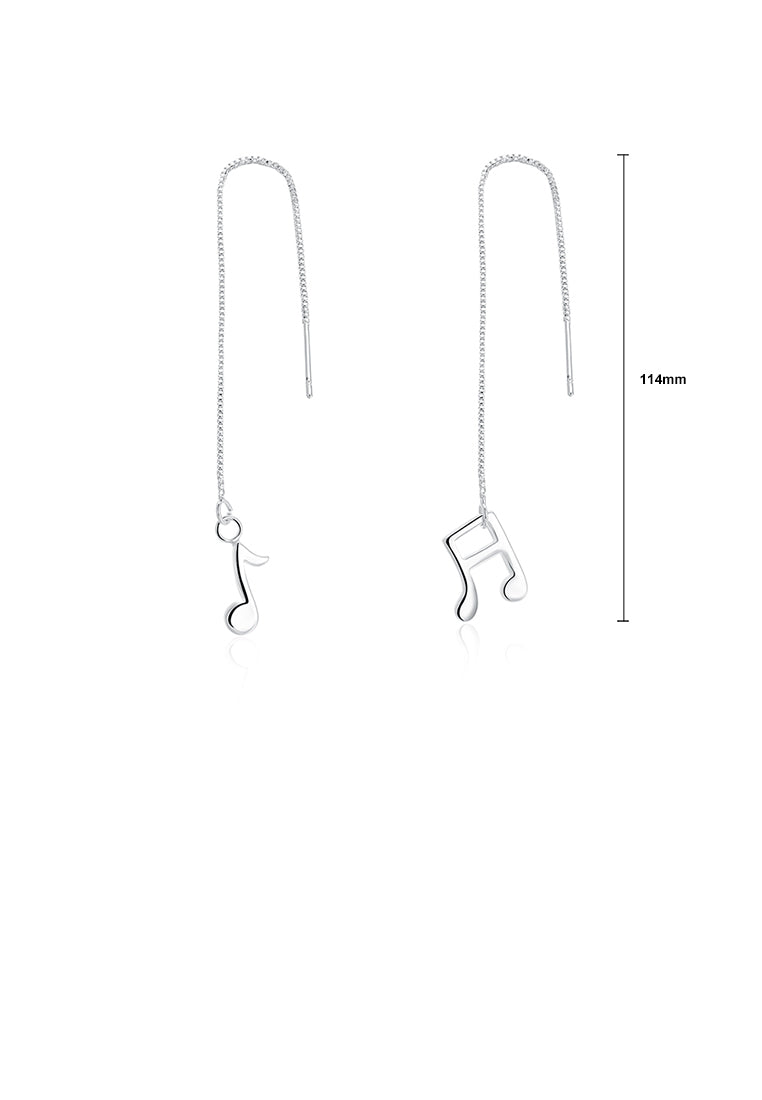 Simple and Fashion Music Note Tassel Earrings
