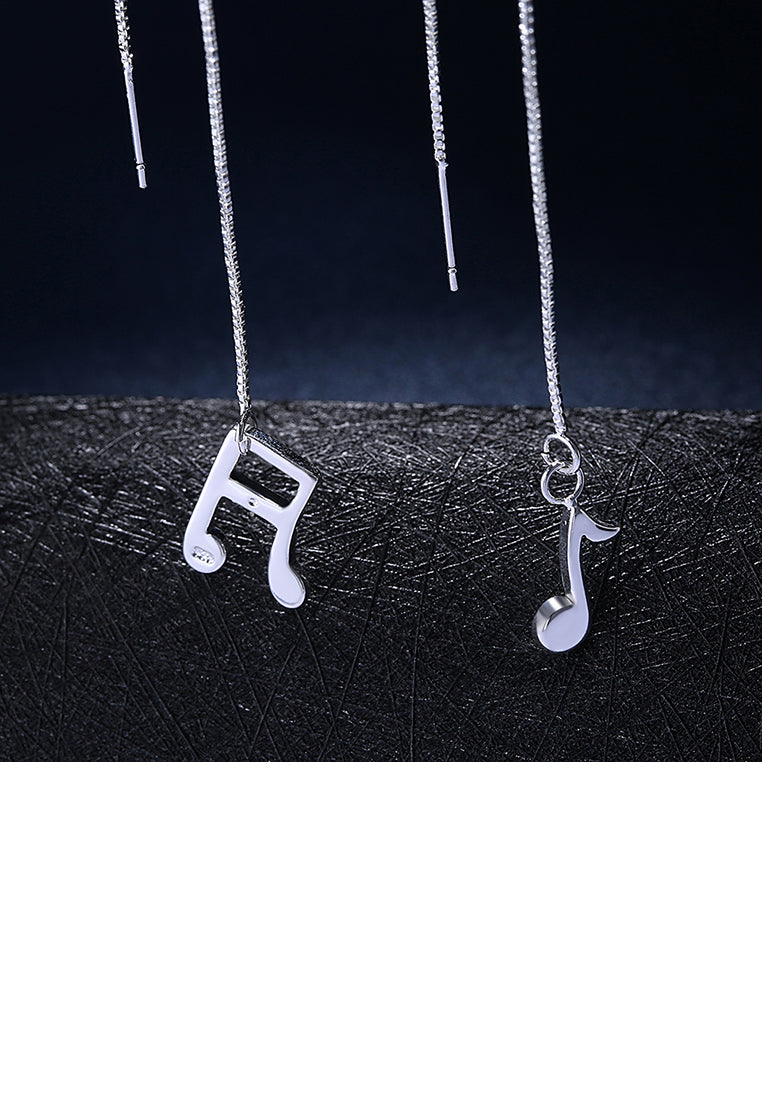 Simple and Fashion Music Note Tassel Earrings