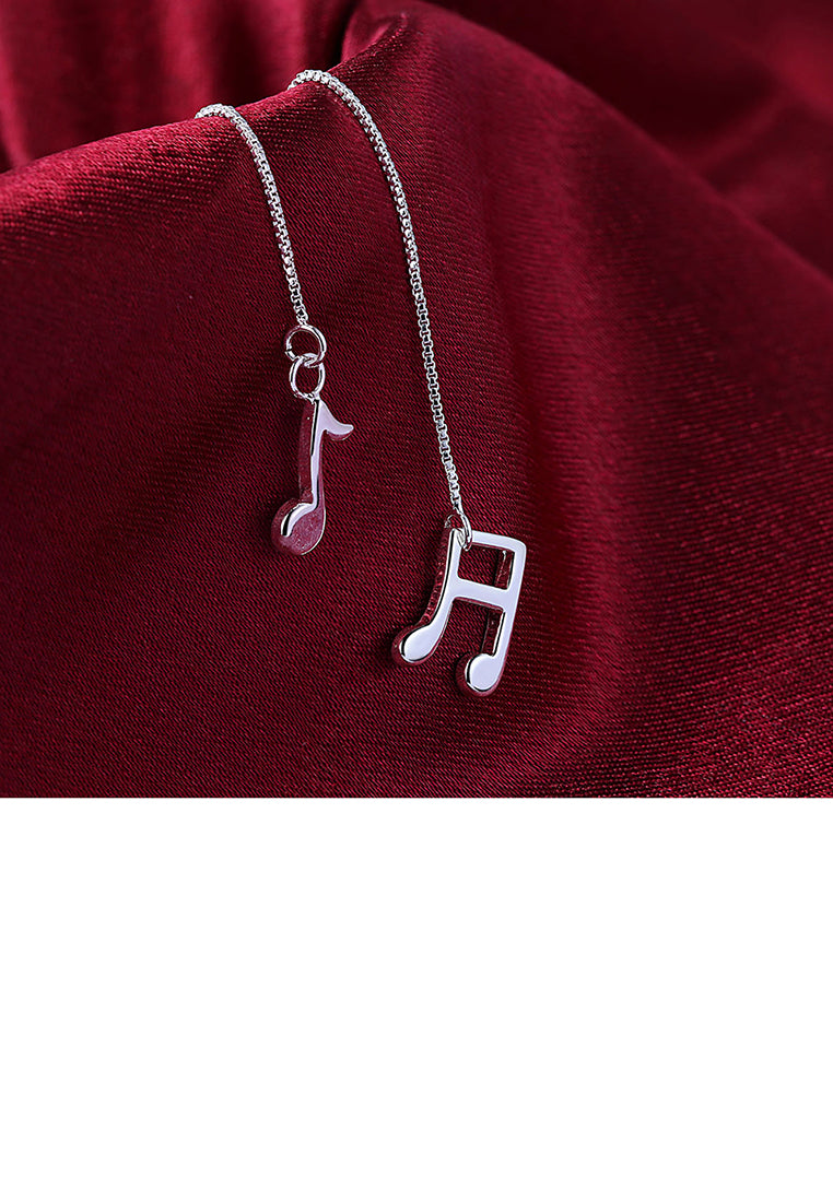 Simple and Fashion Music Note Tassel Earrings