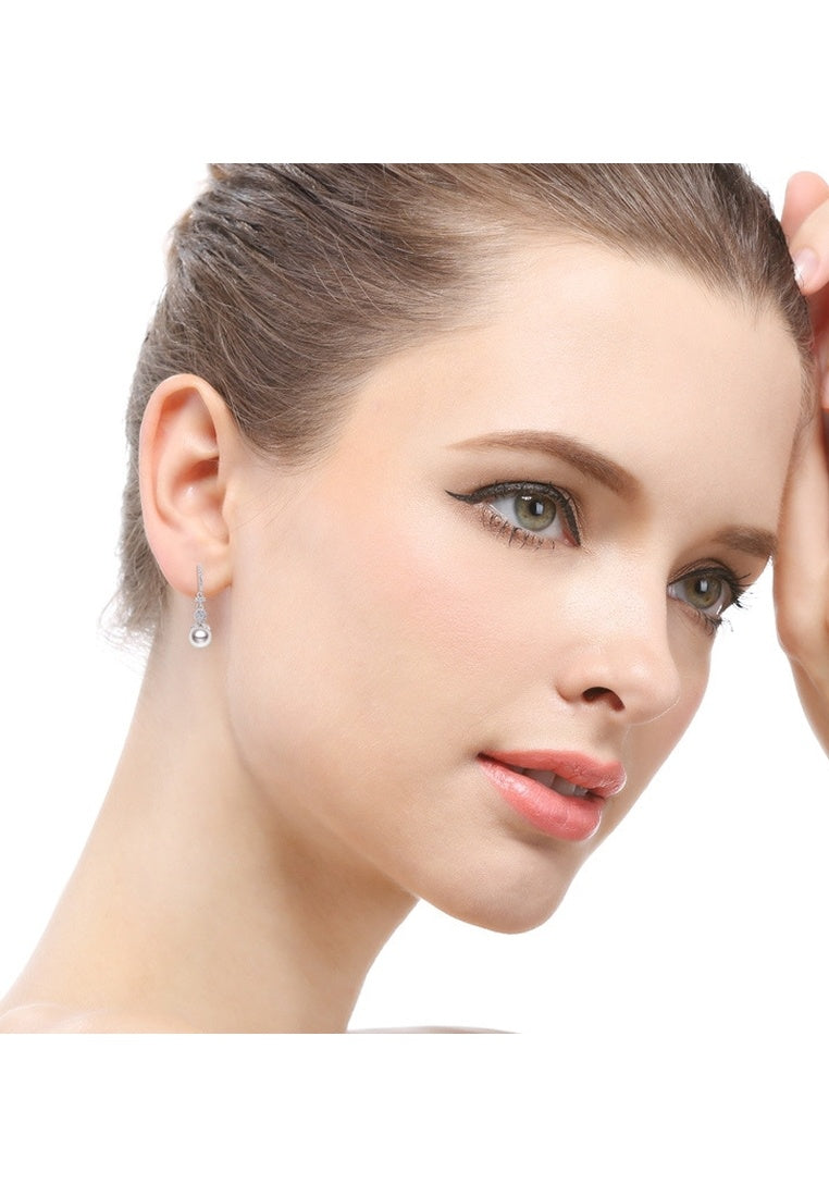 Sterling Silver Zircon Earrings