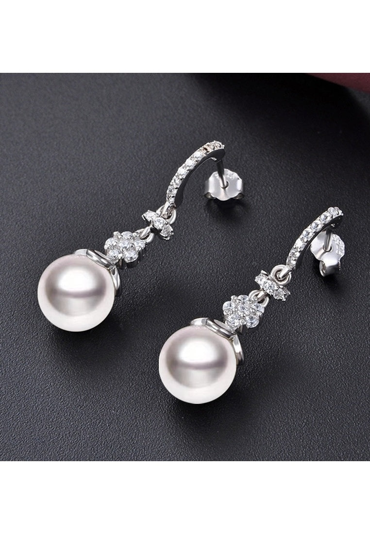 Sterling Silver Zircon Earrings