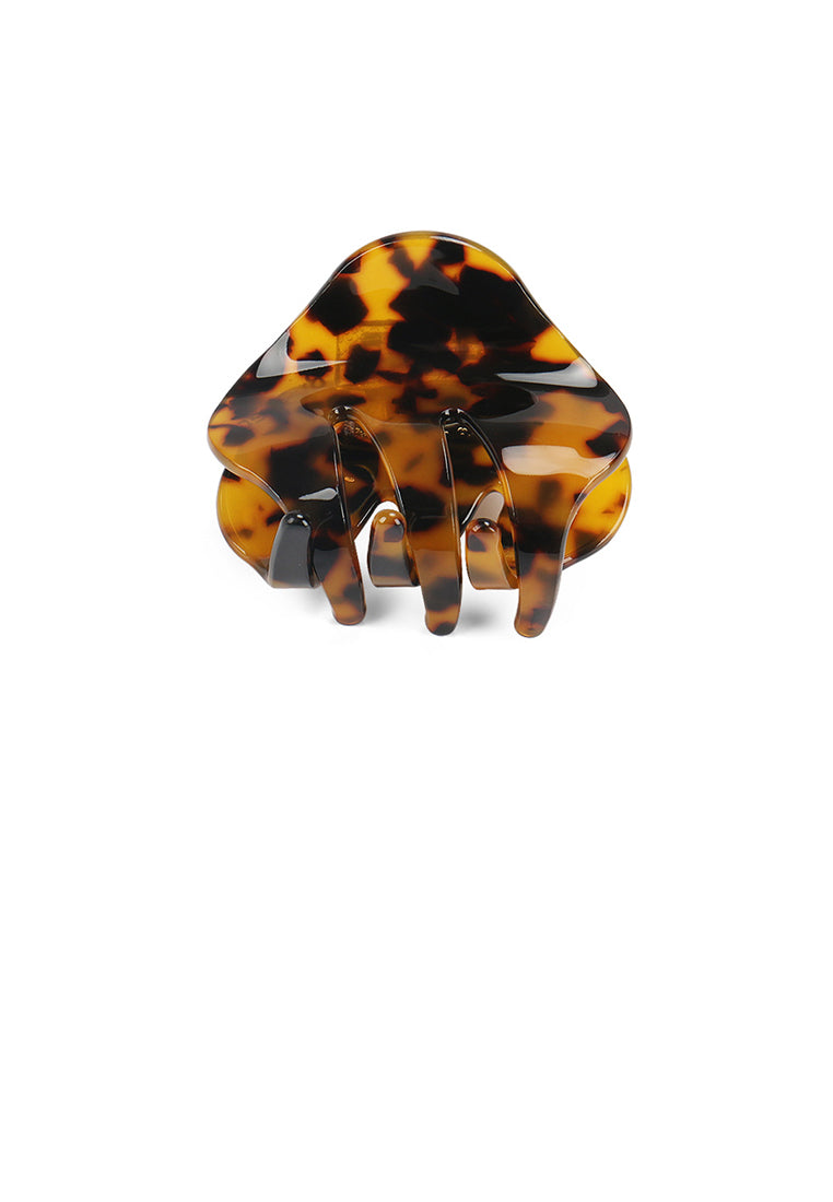 Fashion Simple Brown Pattern Geometric Hair Claw - Elegant Hairpiece - Vibrant Color