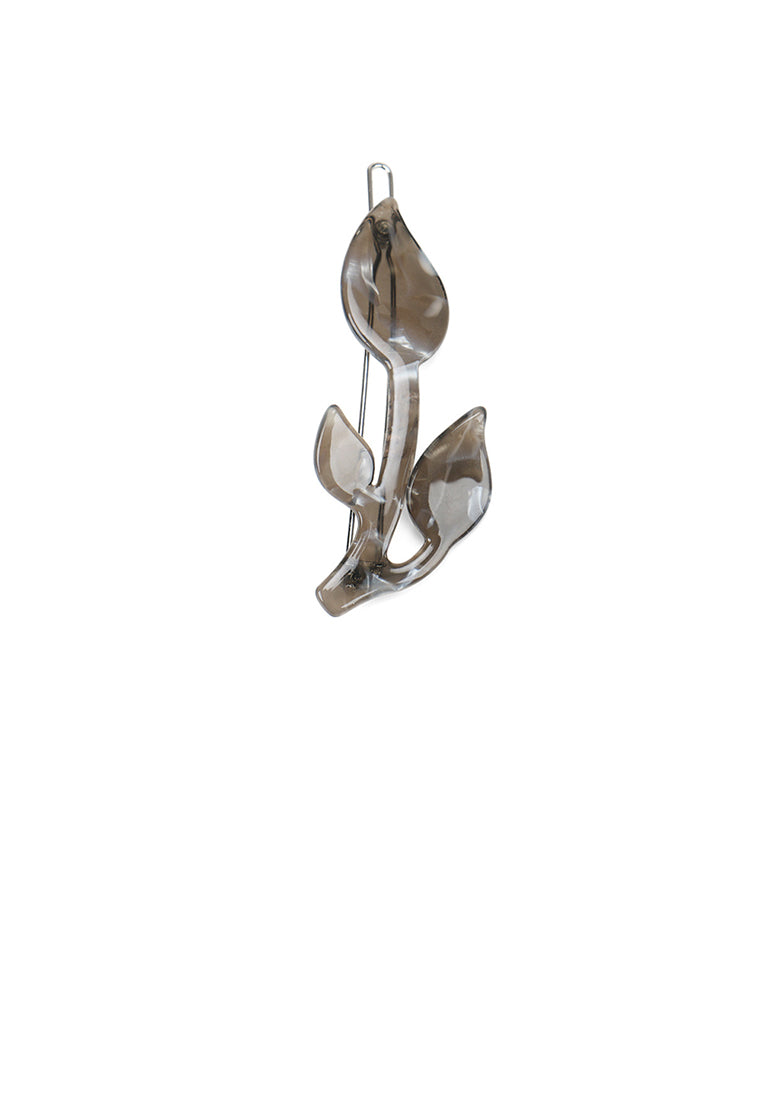 Fashion Simple Grey Flower Hair Clip