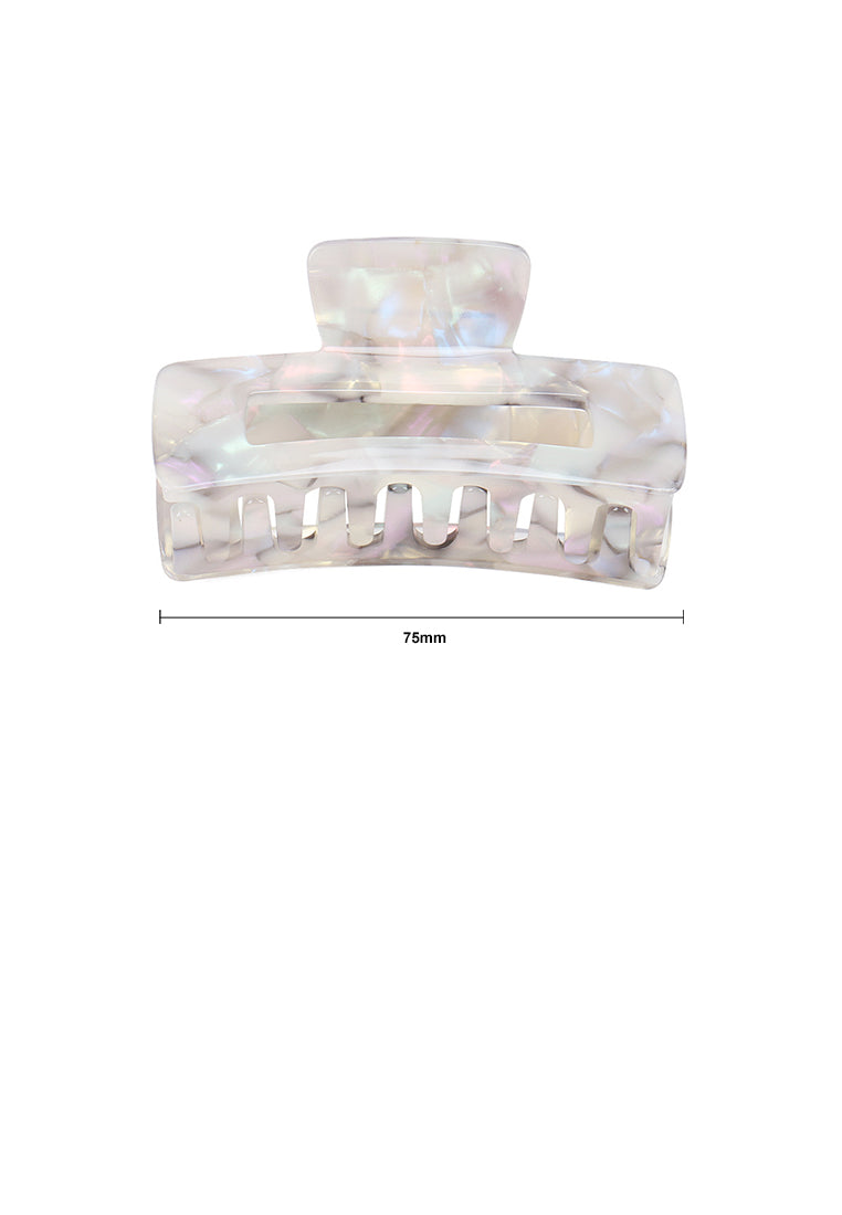 Simple Fashion Pattern Geometric Rectangle Hair Claw - Elegant Hairpiece