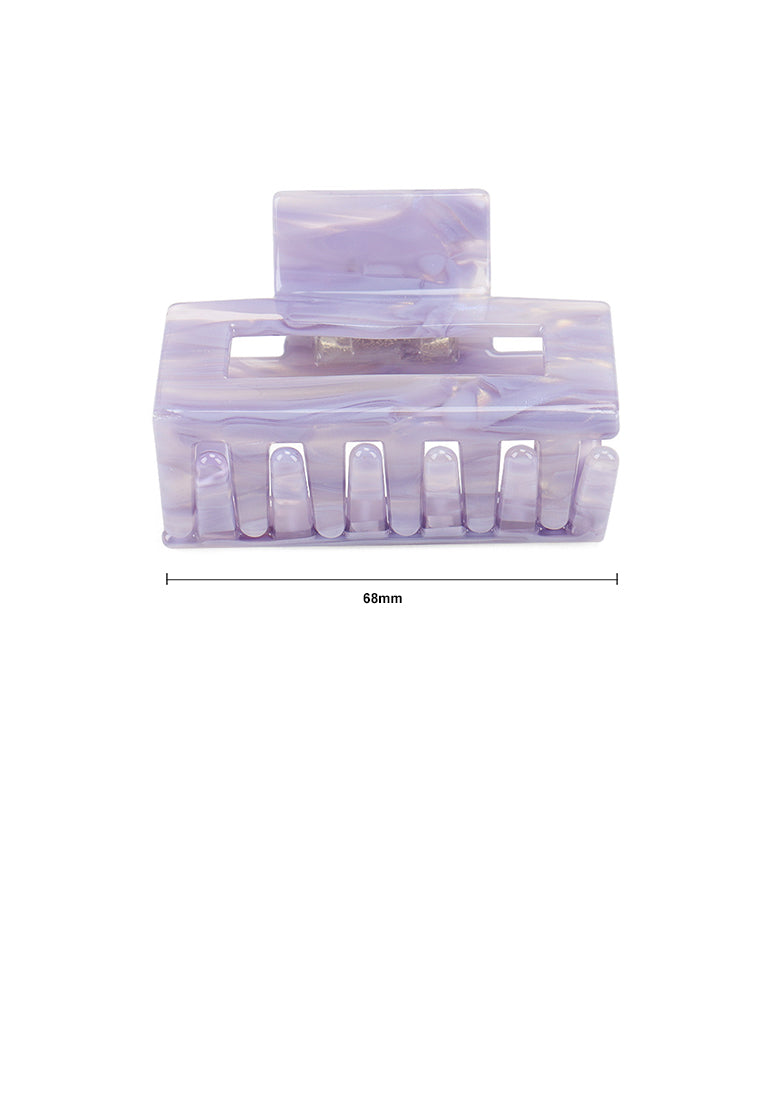 Fashion Simple Purple Pattern Geometric Hair Claw - Elegant Hairpiece