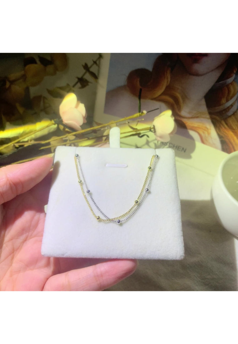 925 Sterling Silver Simple Fashion Round Bead Bracelet