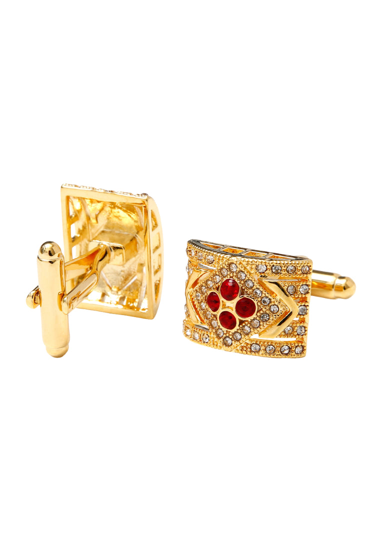 Men's Cufflinks Luxury Inlaid Black Zircon Gold Shirt Cuff Nails Button Hair