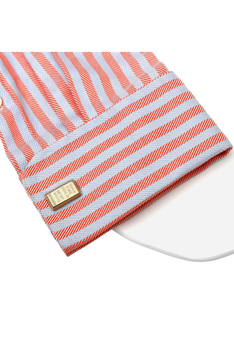 Men's Cufflinks Simple Gold Brick Shape Shirt Sleeve Nail Button