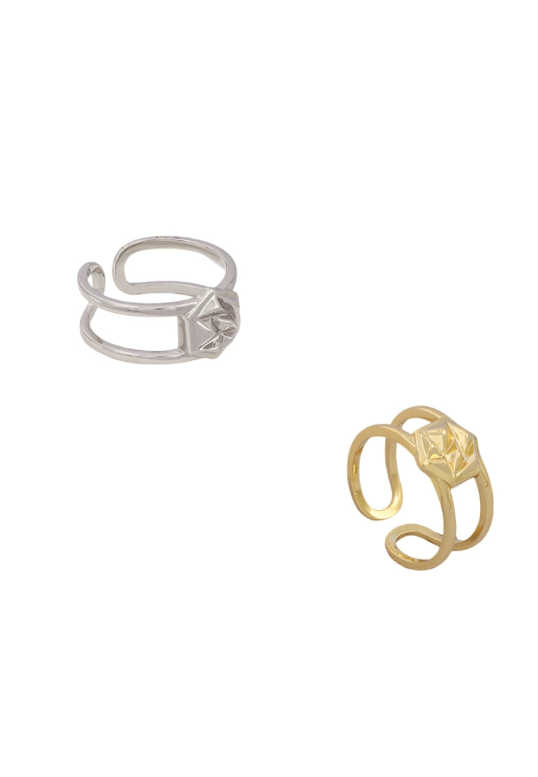 S925 Silver Double Layer Ring