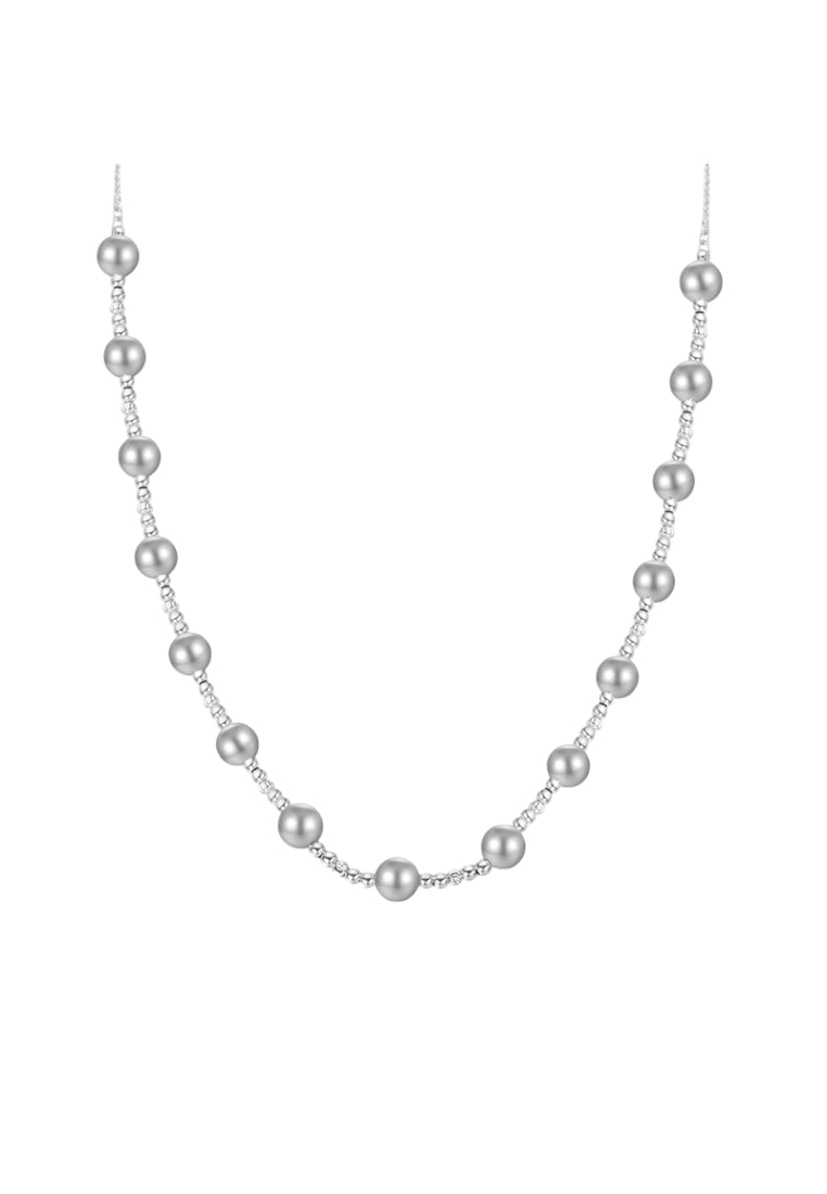 S925 Silver Adjustable Shell Pearl Necklace