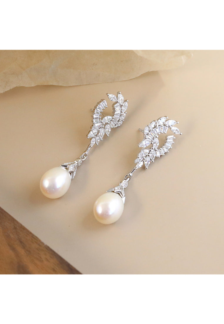 Autumn/Winter Luxury S925 Silver Long Tassel Pearl Earrings for Women, Niche and Elegant "Princess" Studs