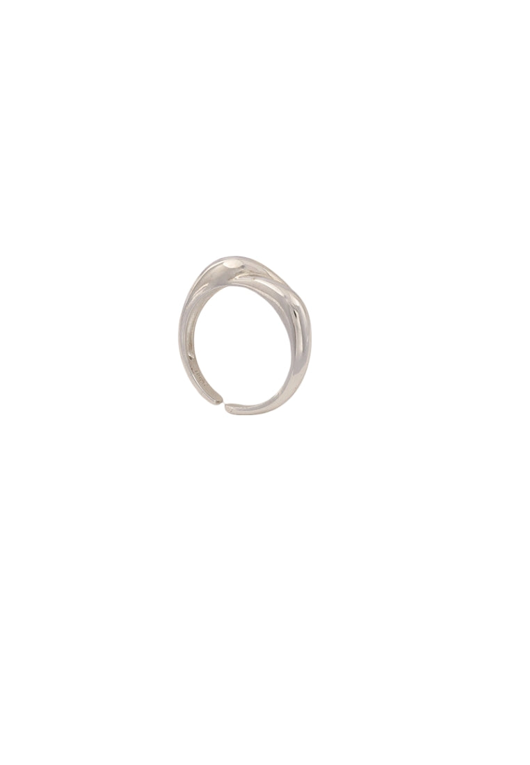 S925 Silver Rope Knot Adjustable Ring