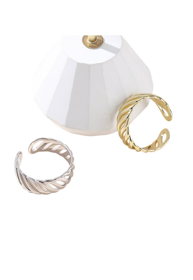 S925 Silver Geometric Adjustable Ring