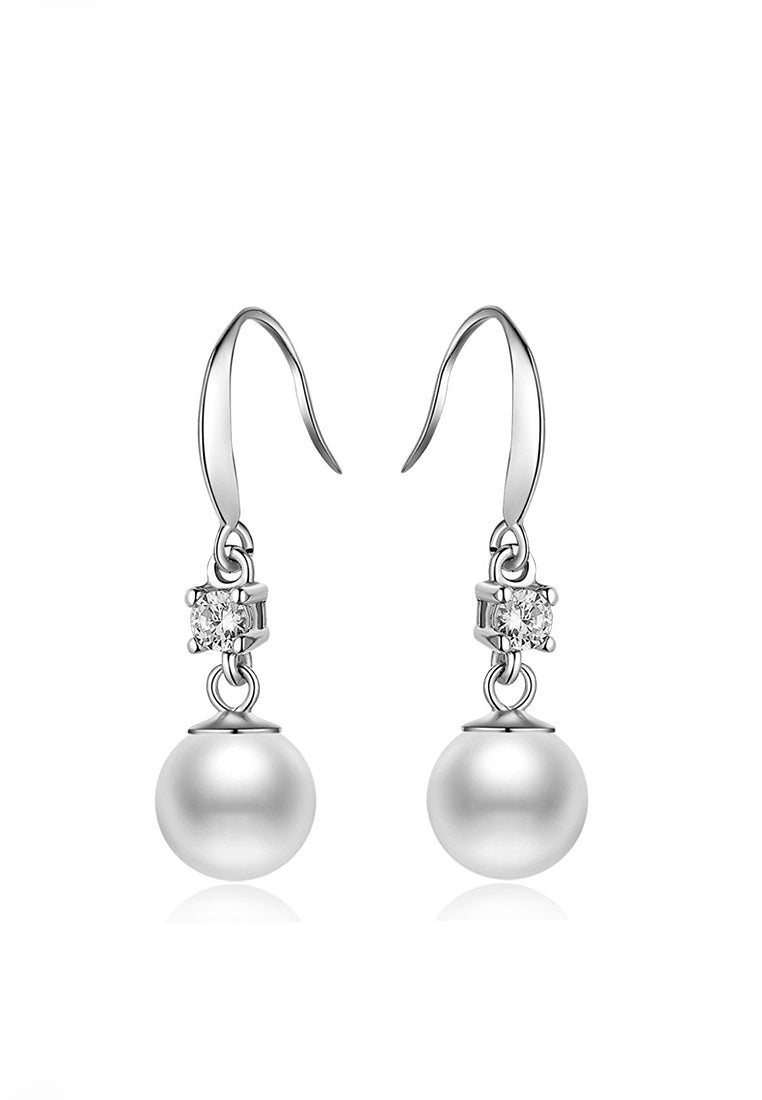 Vanol Shell Bead Ear Hook Earrings