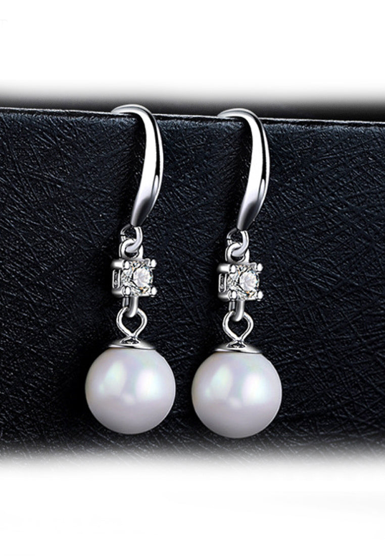 Vanol Shell Bead Ear Hook Earrings