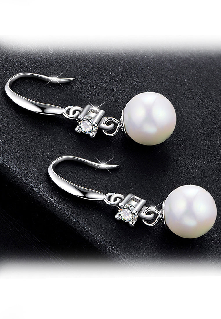 Vanol Shell Bead Ear Hook Earrings