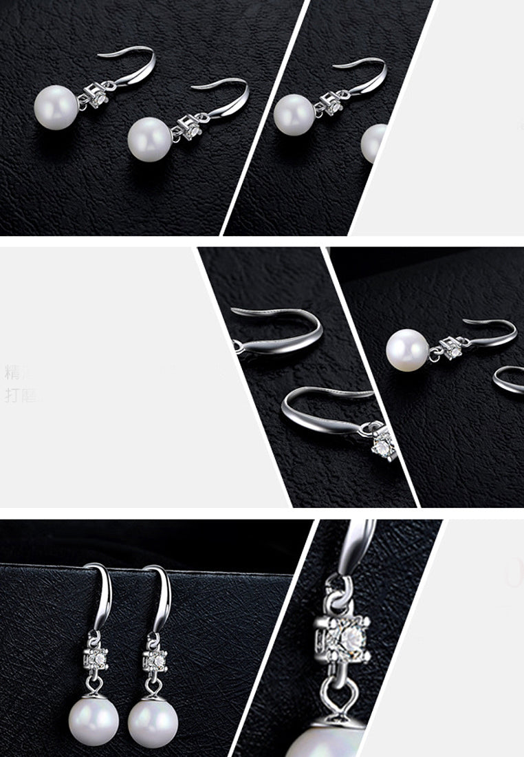 Vanol Shell Bead Ear Hook Earrings