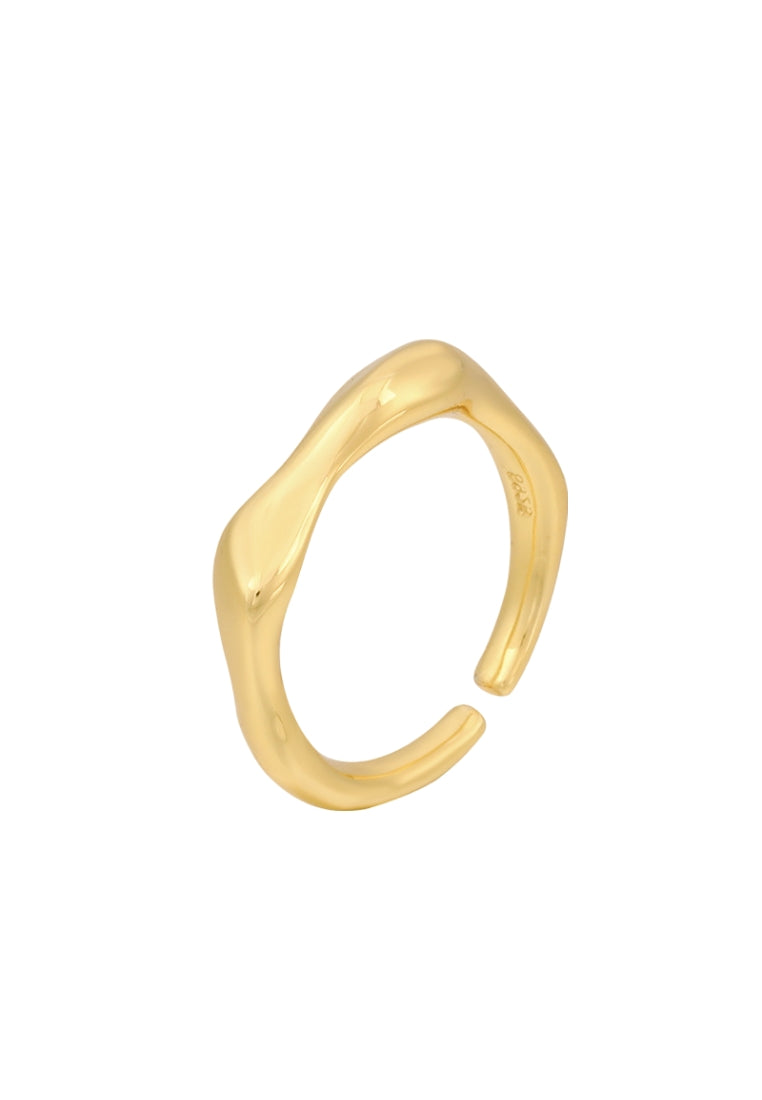 S925 Silver Irregular Geometric Ring