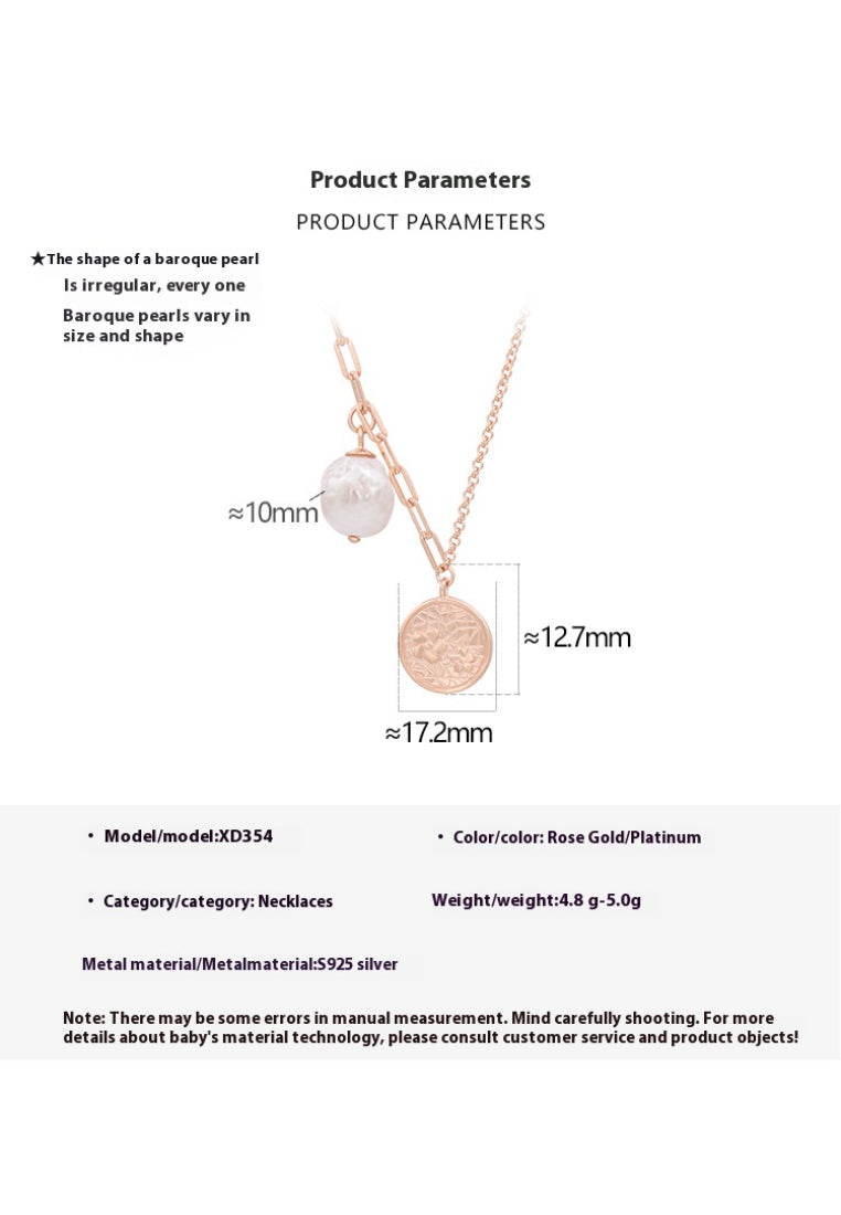 Vintage Design Baroque Pearl Necklace