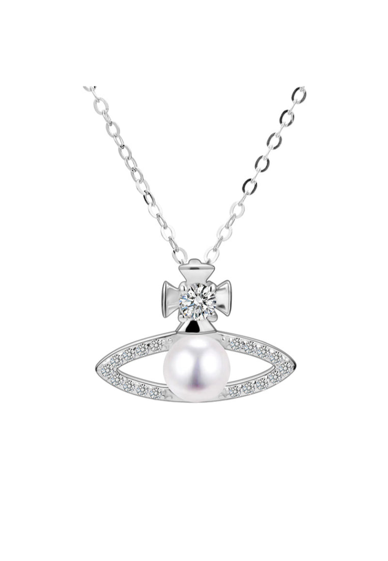 S925 Silver Planet Pendant Necklace