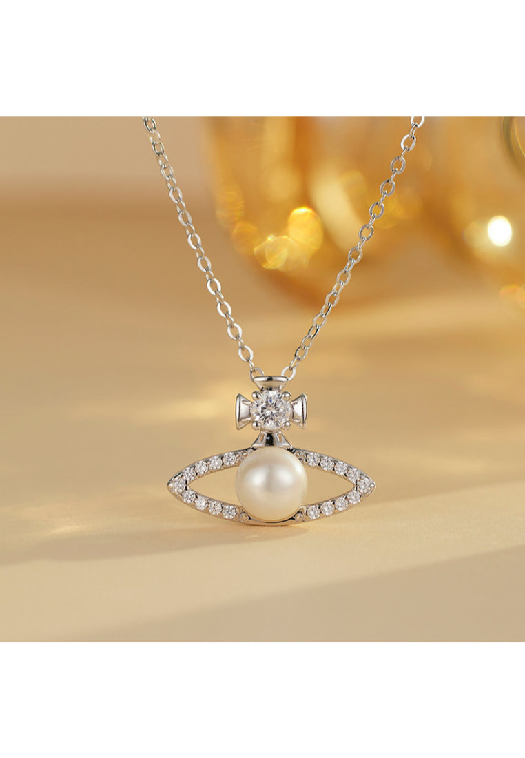 S925 Silver Planet Pendant Necklace
