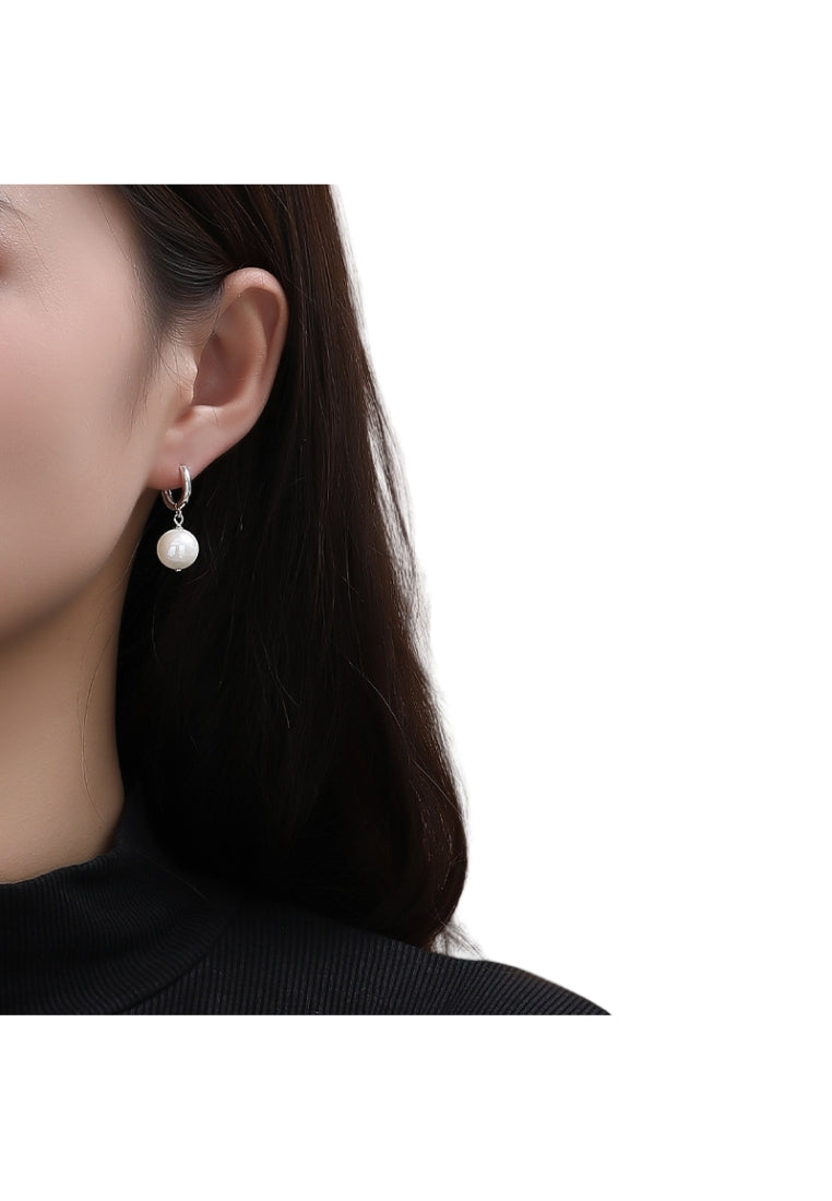 Selling Sterling Silver Baroque Pearl Stud Earrings for Women, Unique and Classy